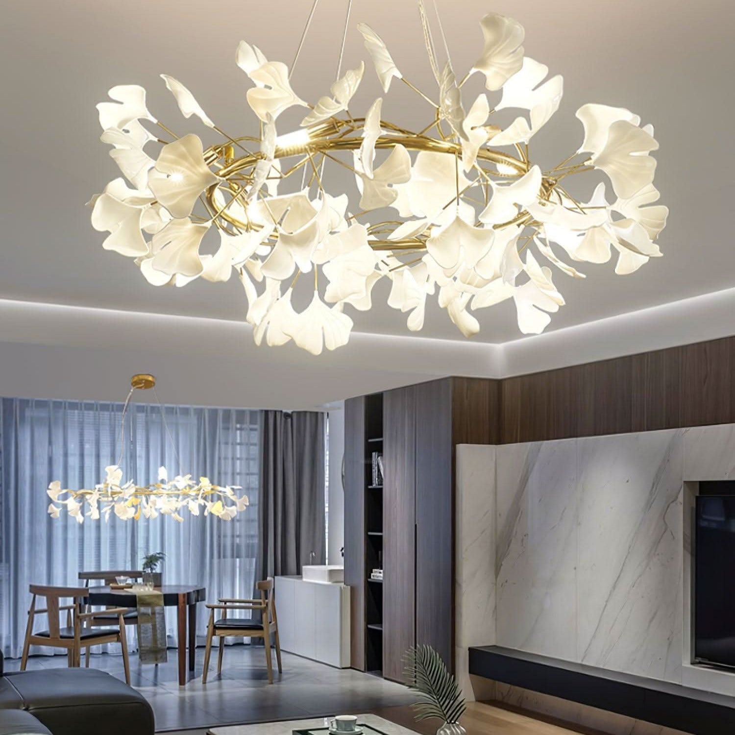 Gingko Chandelier Style O - Luxehomezone