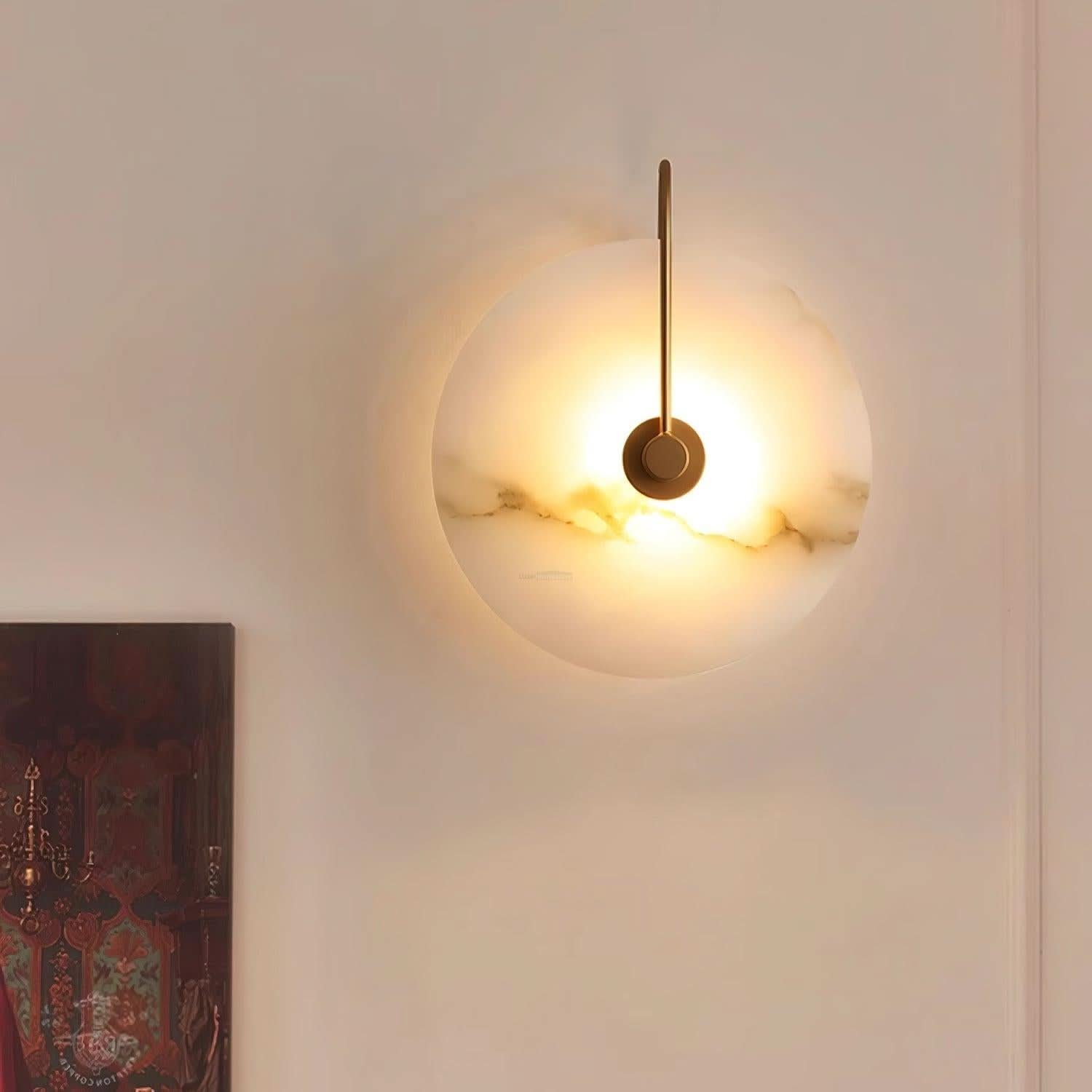 Alabaster LED Wall Lamp 6''/8''/10''/12'' - Luxehomezone