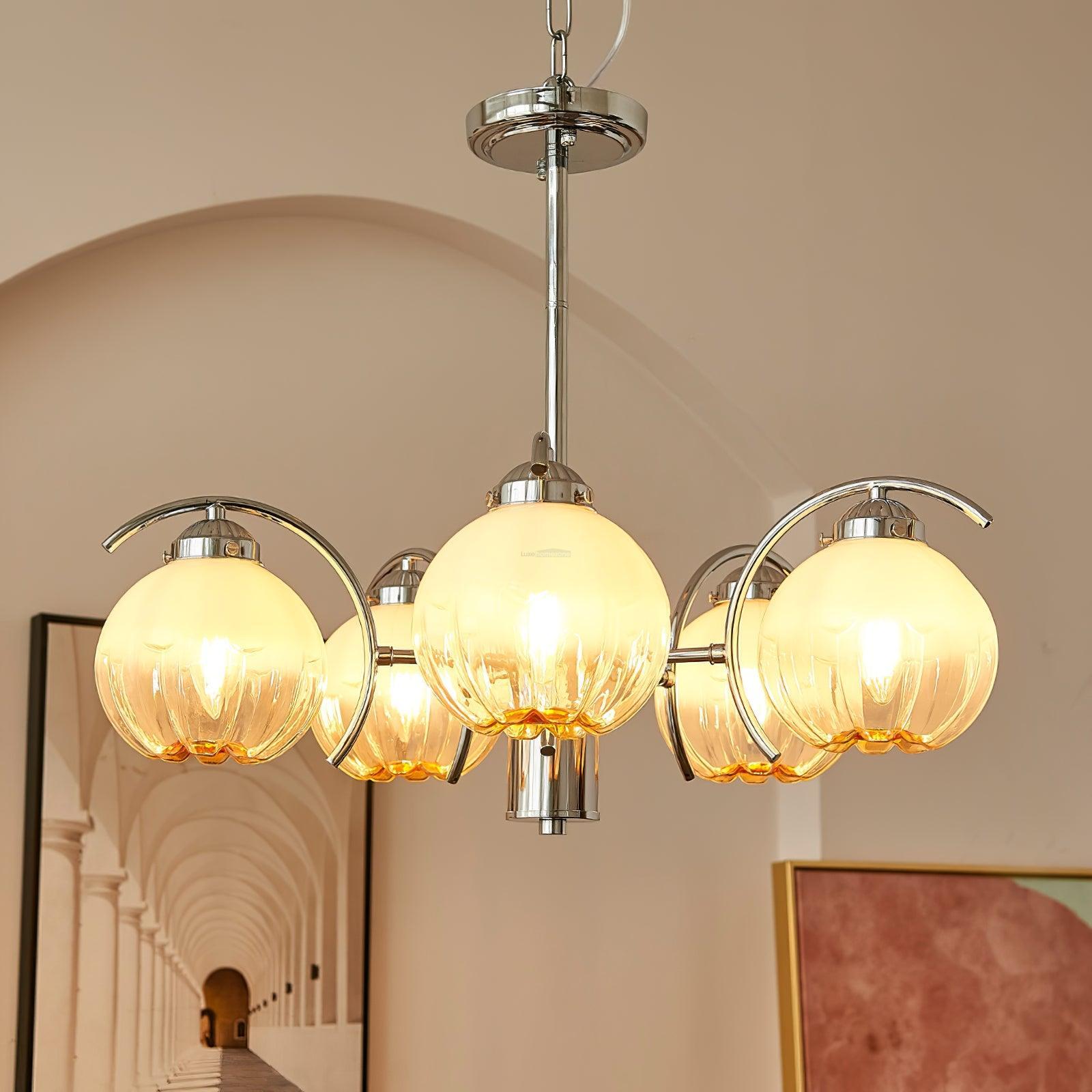 Litchford 5Lt Chandelier Φ 17.3″ - Bend-1-Luxehomezone