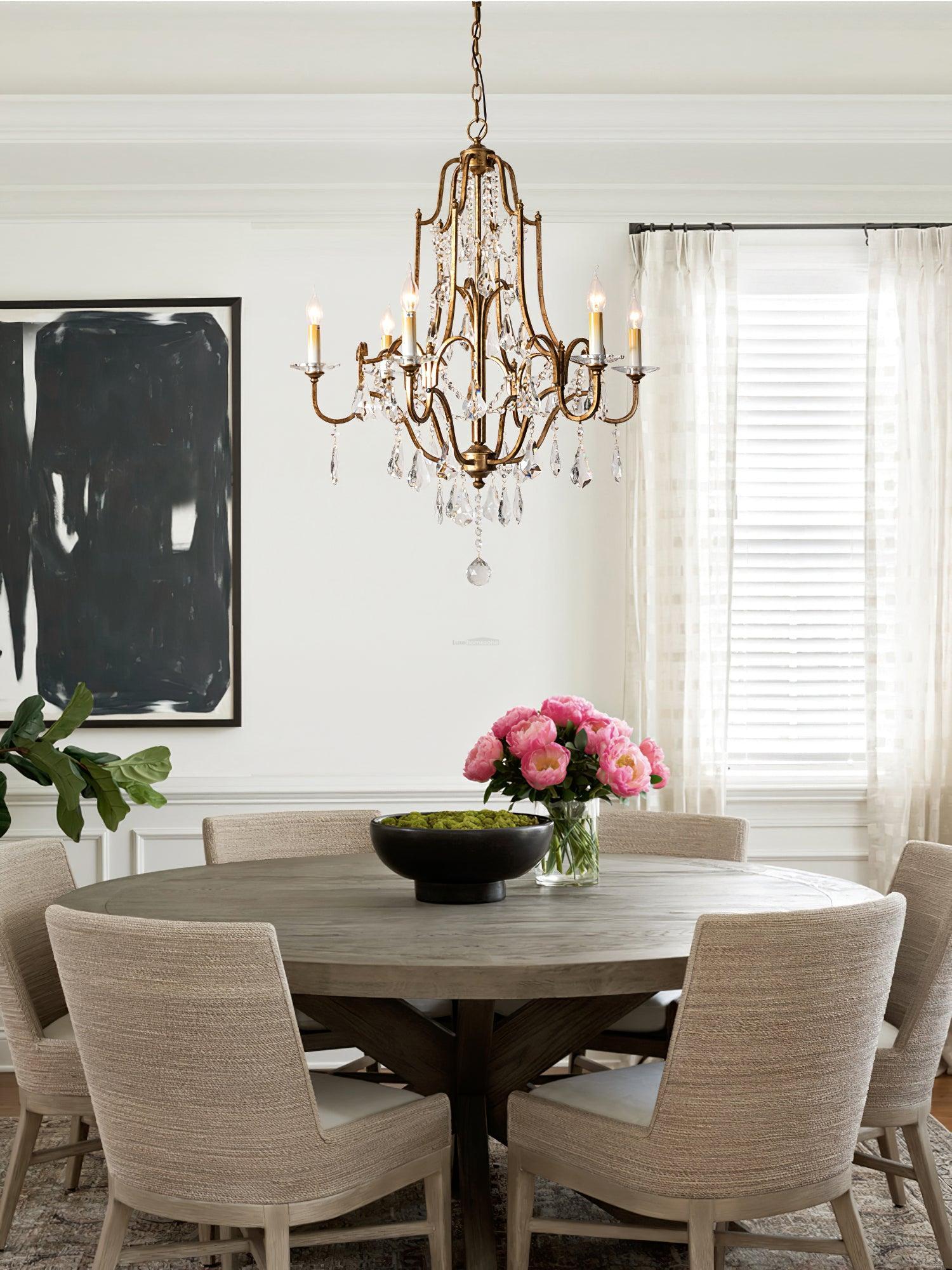 Candle Style Valentina Chandelier with 4/6/12/15 heads - Candle-1-Luxehomezone