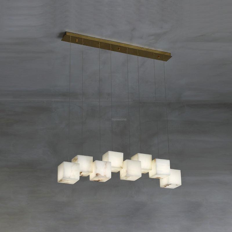 Alabaster Box Linear Chandelier - Luxehomezone