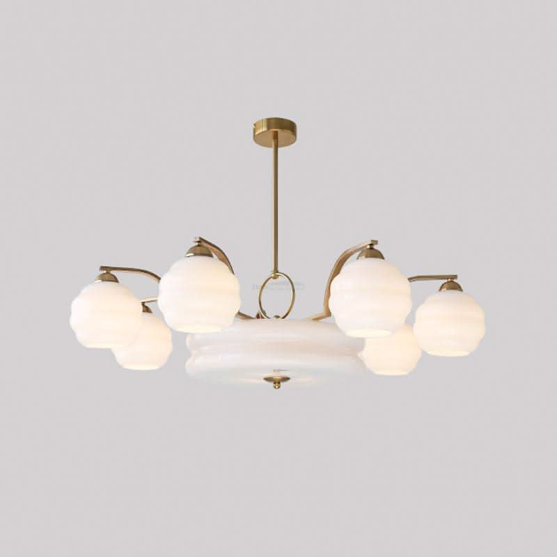 Art Deco Vintage Chandelier with 3+1 heads/5+1 heads - Luxehomezone