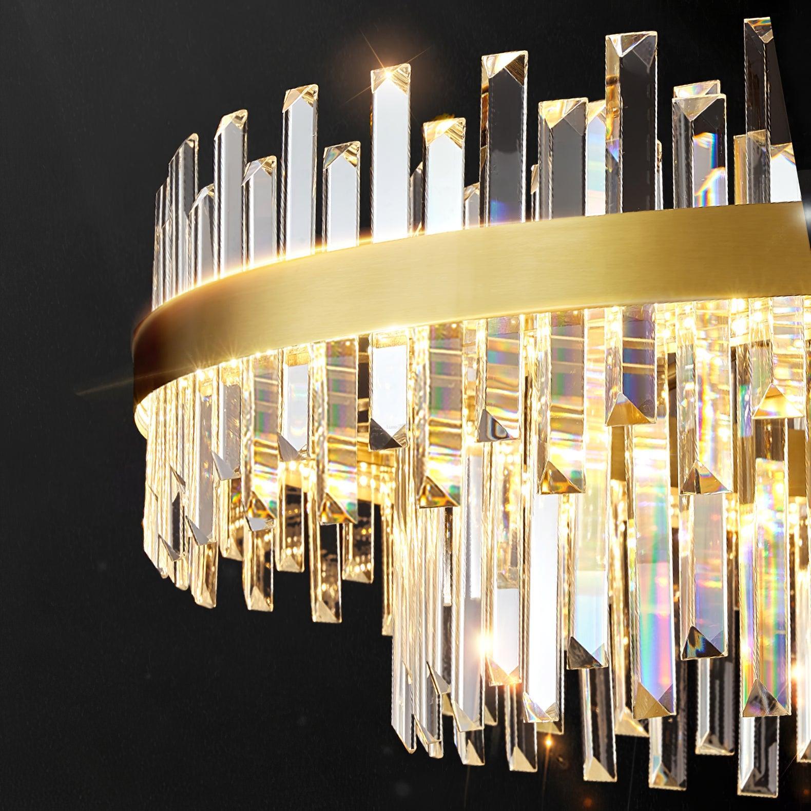 Drum Glass Chandelier  ∅ 23.6″~39.4'' - Luxehomezone