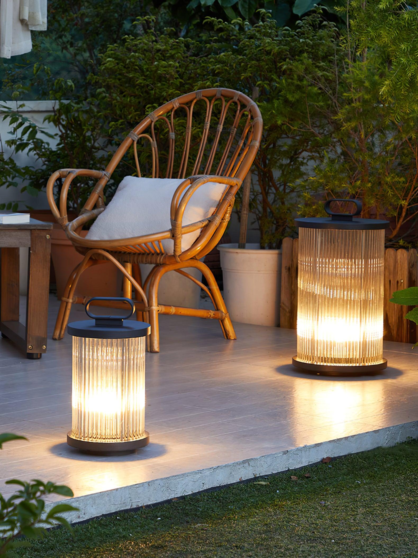 Ambient Line Lantern Garden Floor Lamp - Canister-1-Luxehomezone