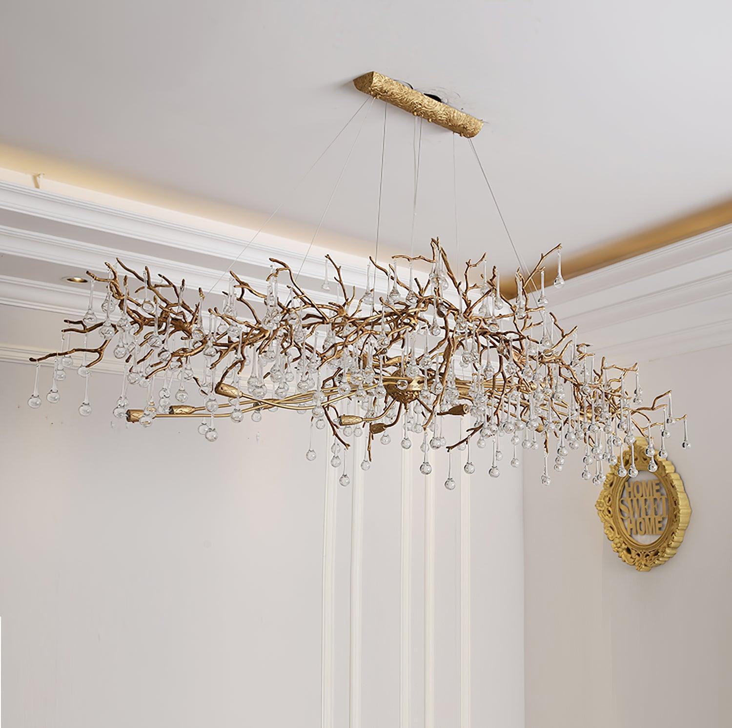 Bijou Tear Drop Style Chandelier - Luxehomezone