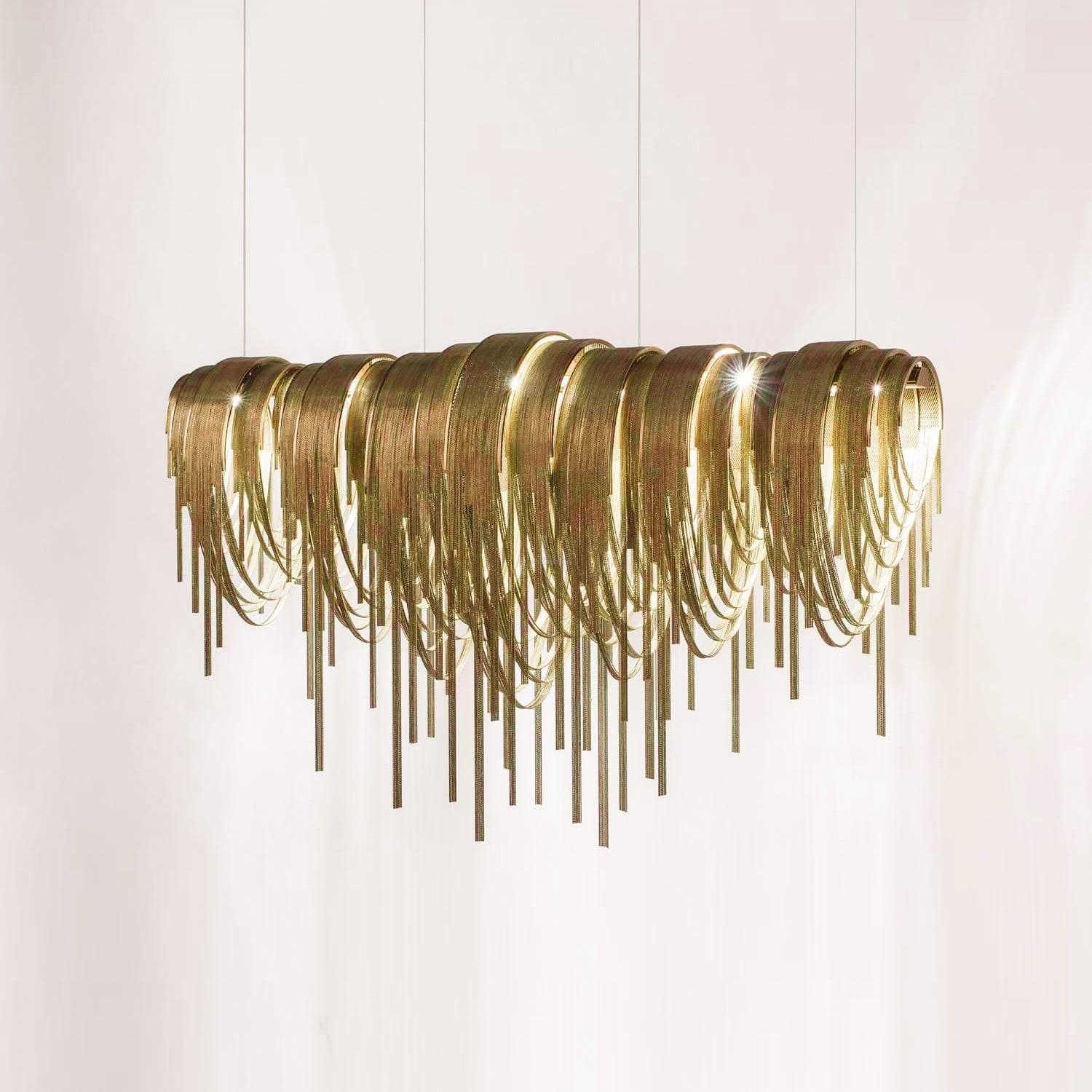 Length Chains Chandelier ∅ 23.6″ - Tassel-1-Luxehomezone