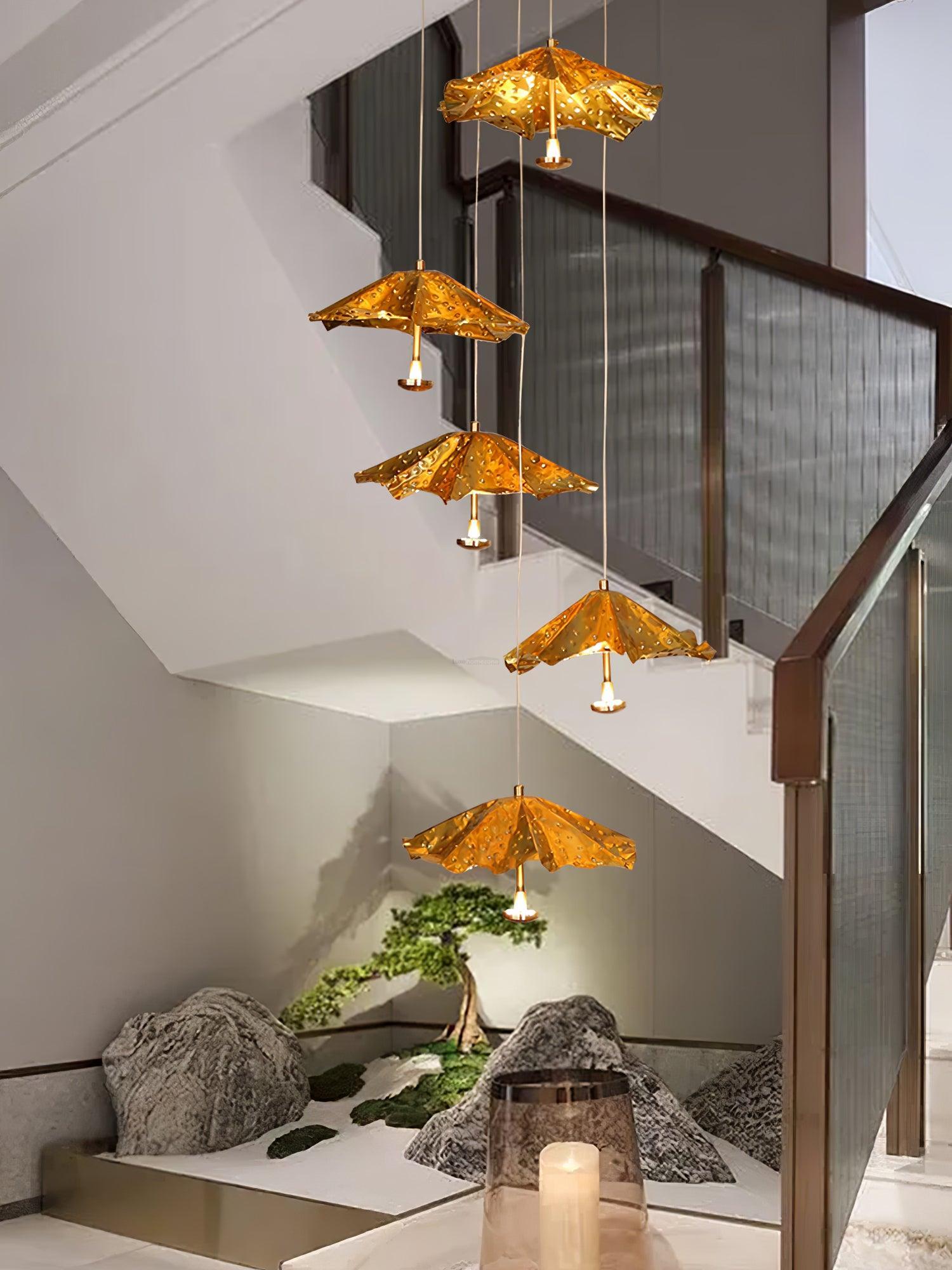 Livra Leaf Chandelier ∅ 11.8″ - Earring-1-Luxehomezone