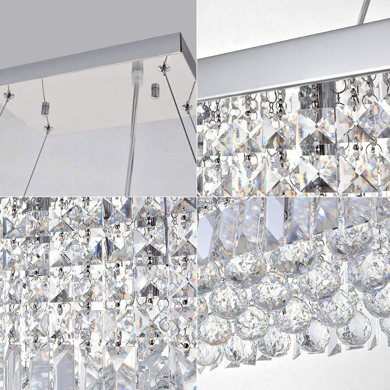 Crystal Long Canopy Chandelier - Crystals, Tassel-1-Luxehomezone