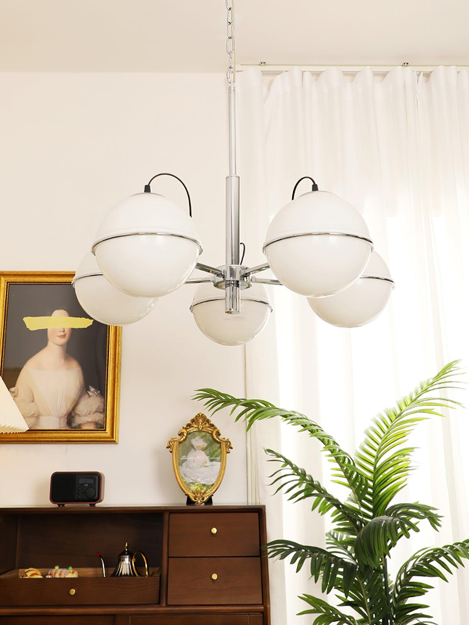 McCarren Chandelier ∅ 20.5″ - Bend, Marshmallow Chandelier-1-Luxehomezone