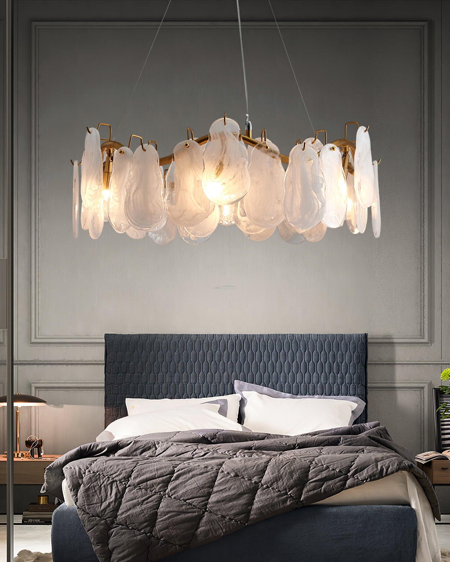Mahina Cloud Round/Linear Chandelier - Cylinder-1-Luxehomezone