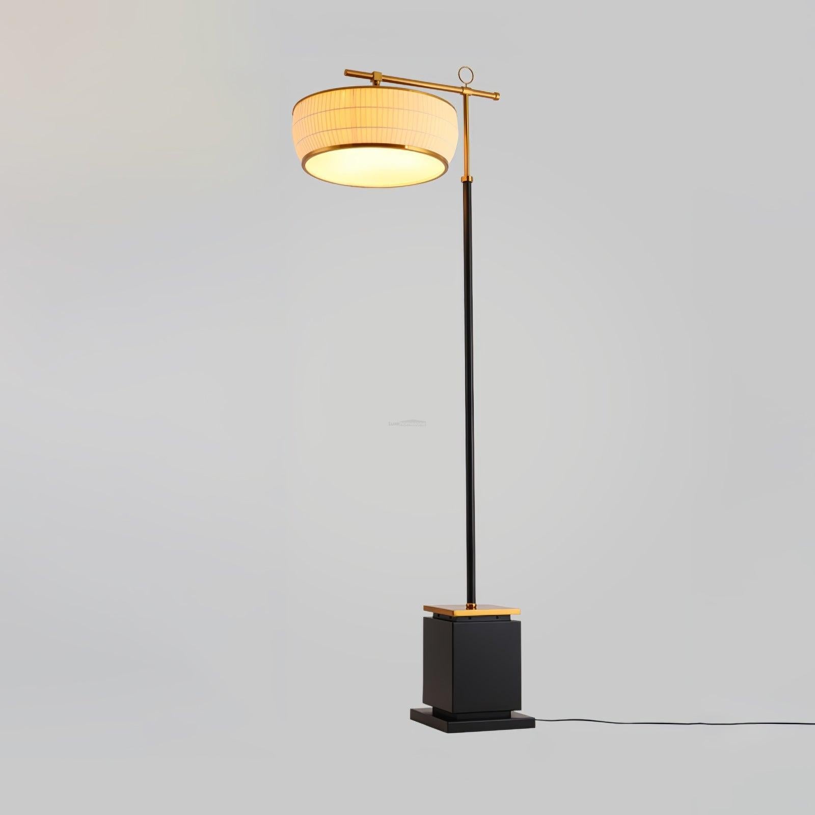 Hejun Fabric Floor Lamp W 24.4″ - Drapery-1-Luxehomezone