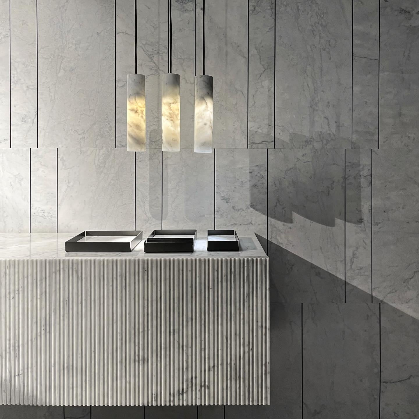 Silo Alabaster Pendant Light - Luxehomezone