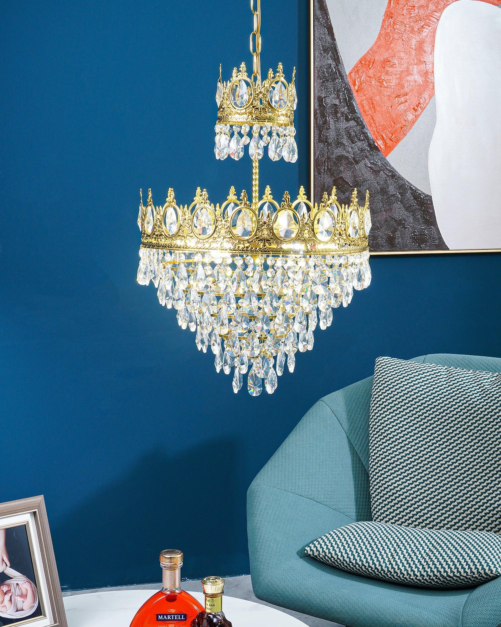 Vintage Crystal Chandelier - Crystals-1-Luxehomezone