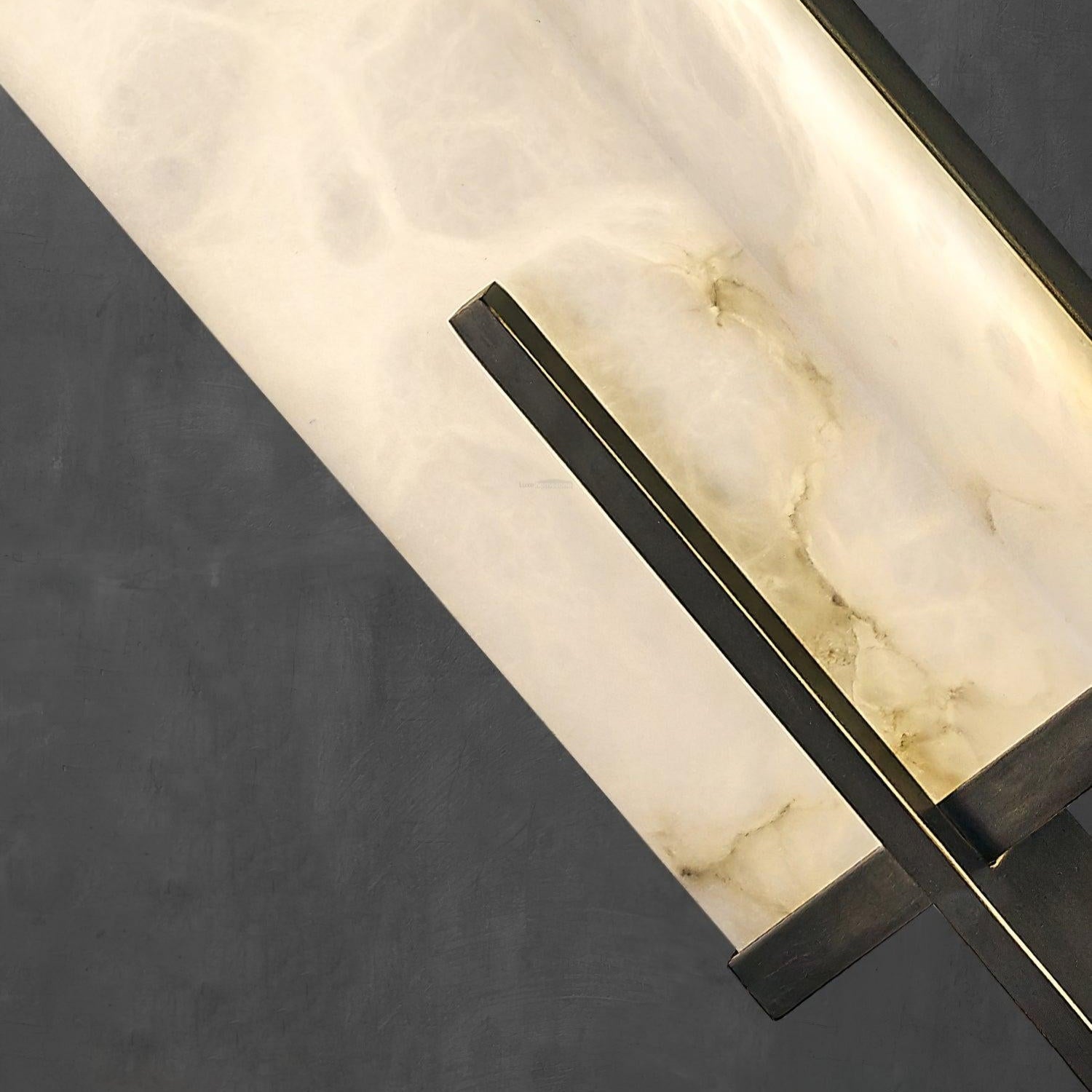 Calliope Wall Lamp Alabaster - Alabaster, Alabaster Wall Lamp-1-Luxehomezone