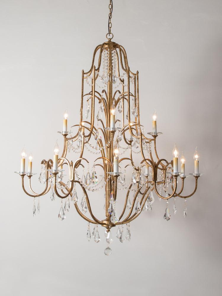 Candle Style Valentina Chandelier with 4/6/12/15 heads - Candle-1-Luxehomezone