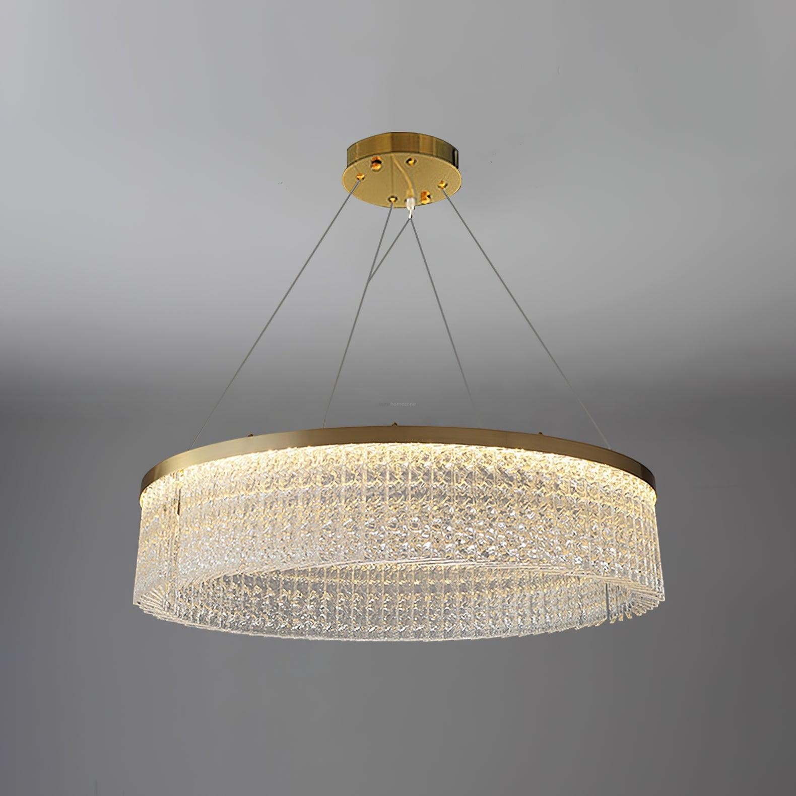Halo Crystal Round Chandelier - Crystals-1-Luxehomezone