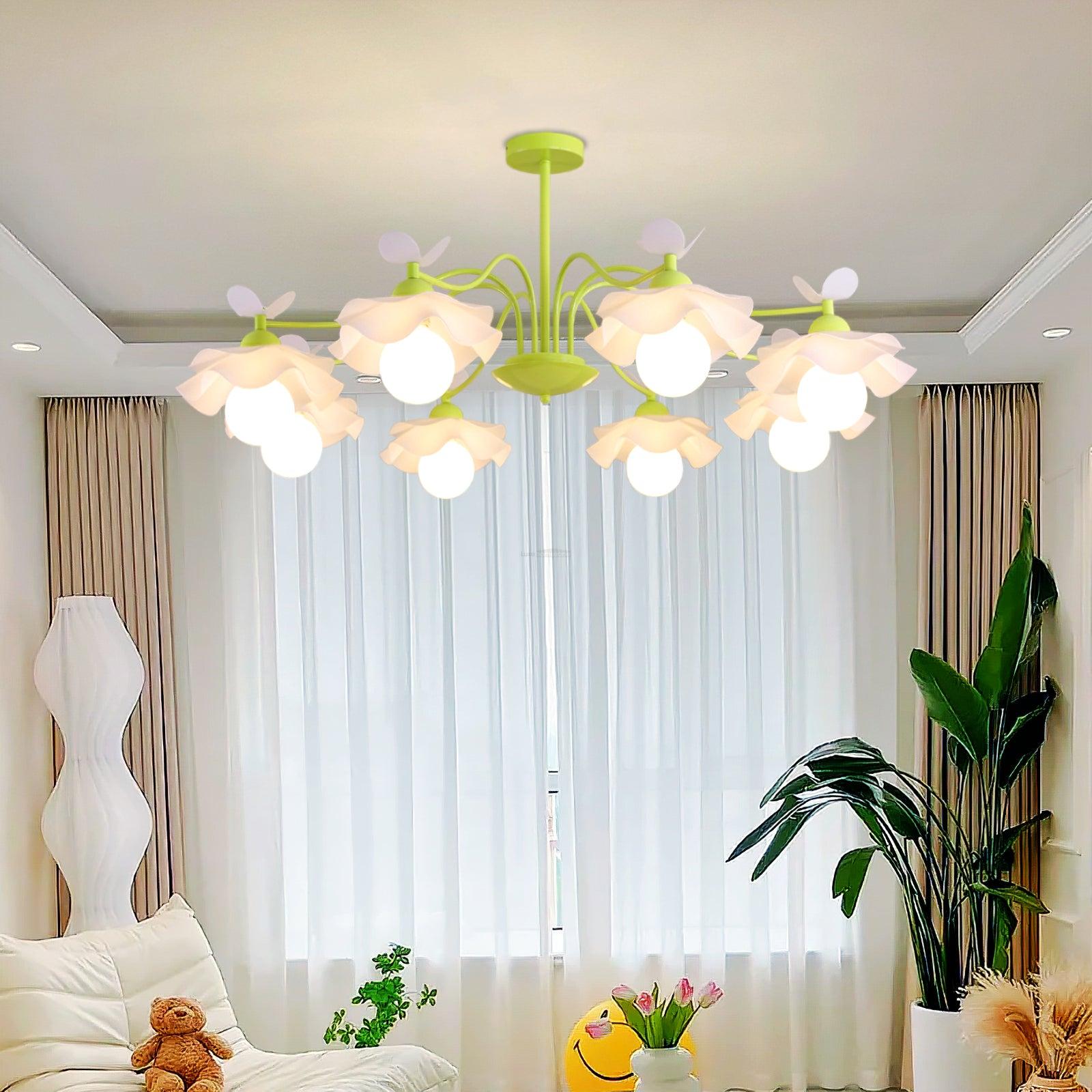 Murano Acrylic Chandelier with 3/5/8 heads - Zahara-1-Luxehomezone