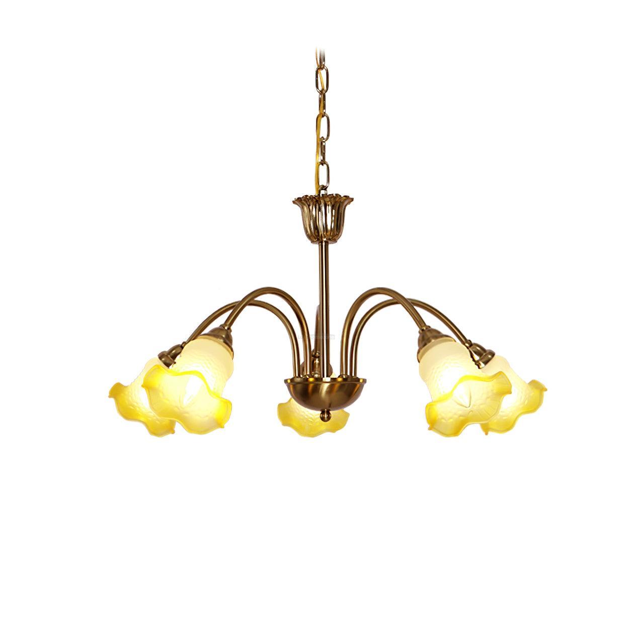 Morning Glory Chandelier ∅ 24.4″ - Zahara-1-Luxehomezone