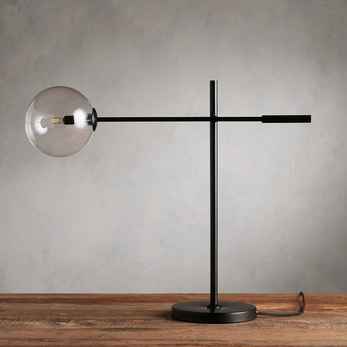 Moder Apollo Glass Ball Task Table Lamp - All Products, Moder Apollo Series, Table Lamps- Table Lamp1-Luxehomezone