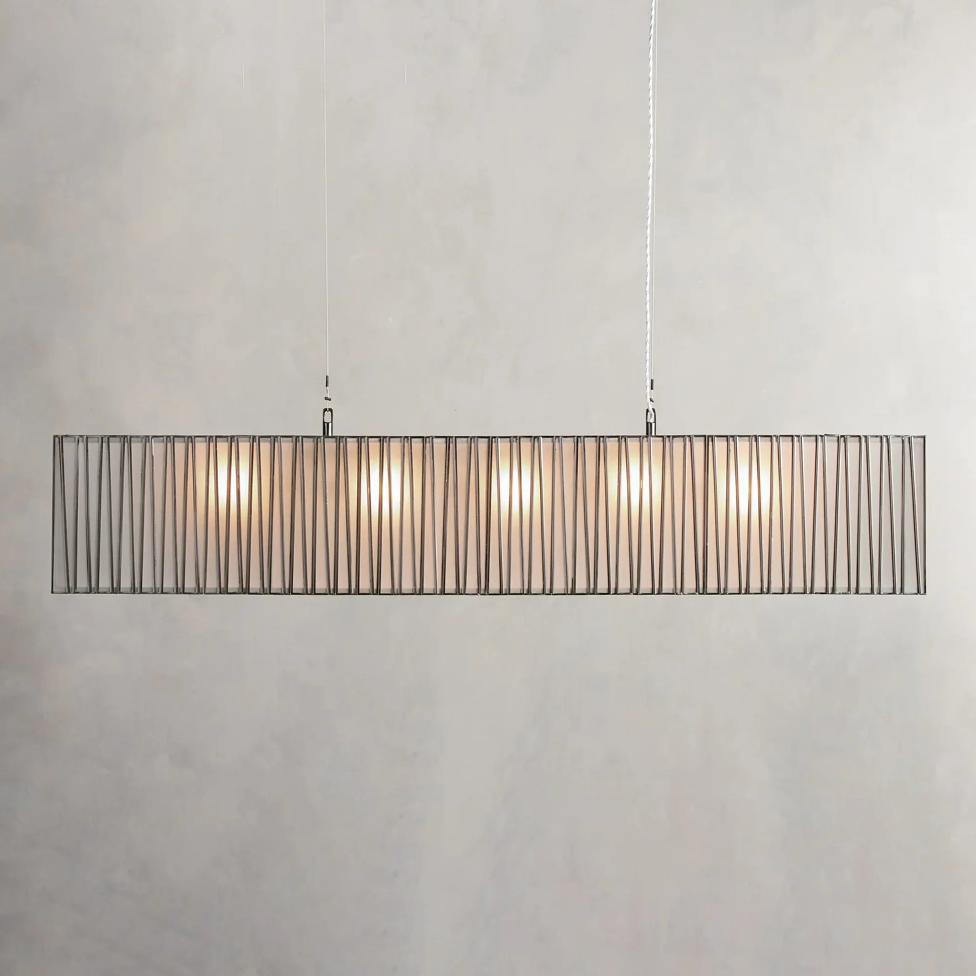 Art Glass Jeunet Rectangular Chandelier - Chandelier, Dinner Room, Glass, Jeunet Series, Living Room- Chandelier1-Luxehomezone