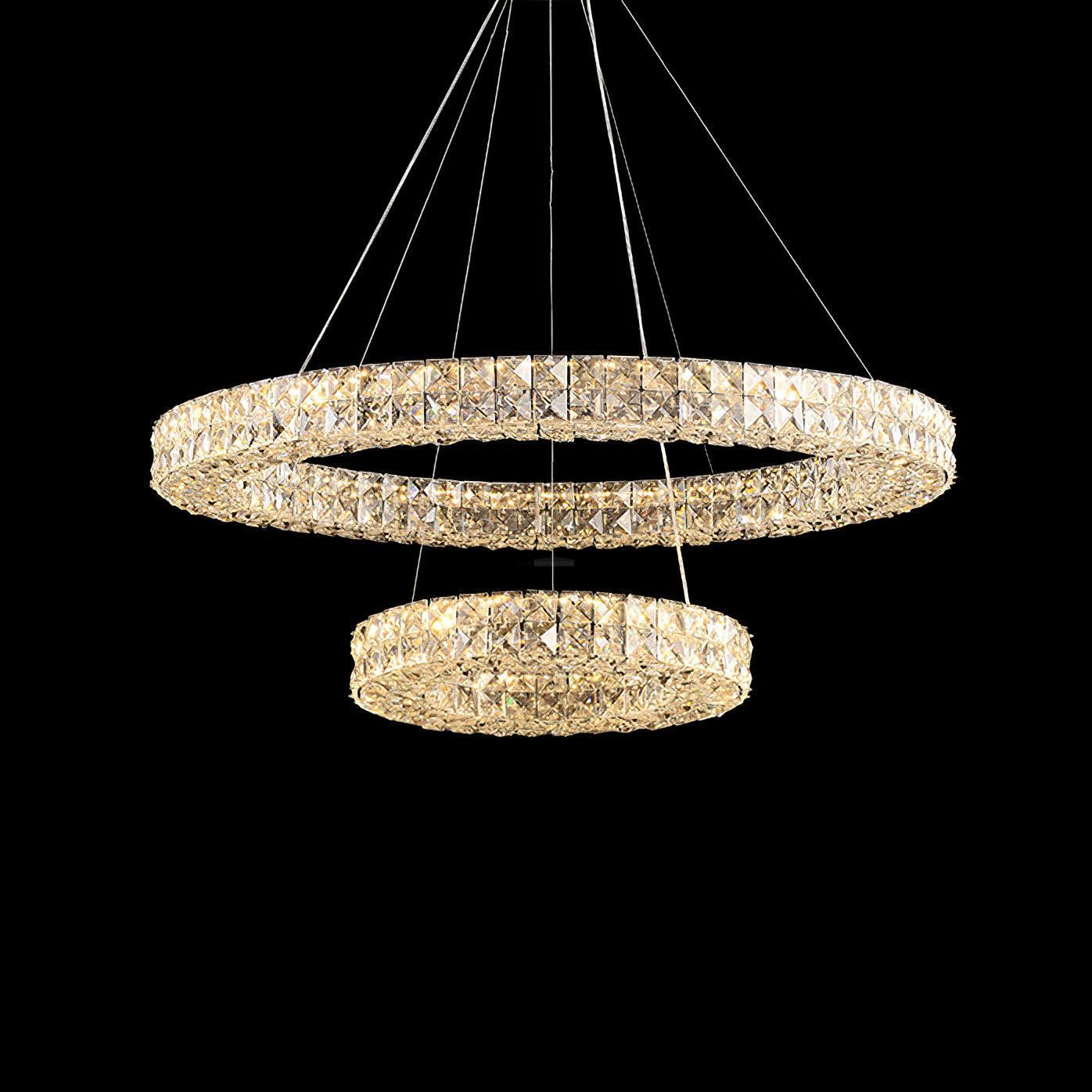 Spiridon Crystal Chandelier ∅ 15.7″~39.4'' - Crystals-1-Luxehomezone