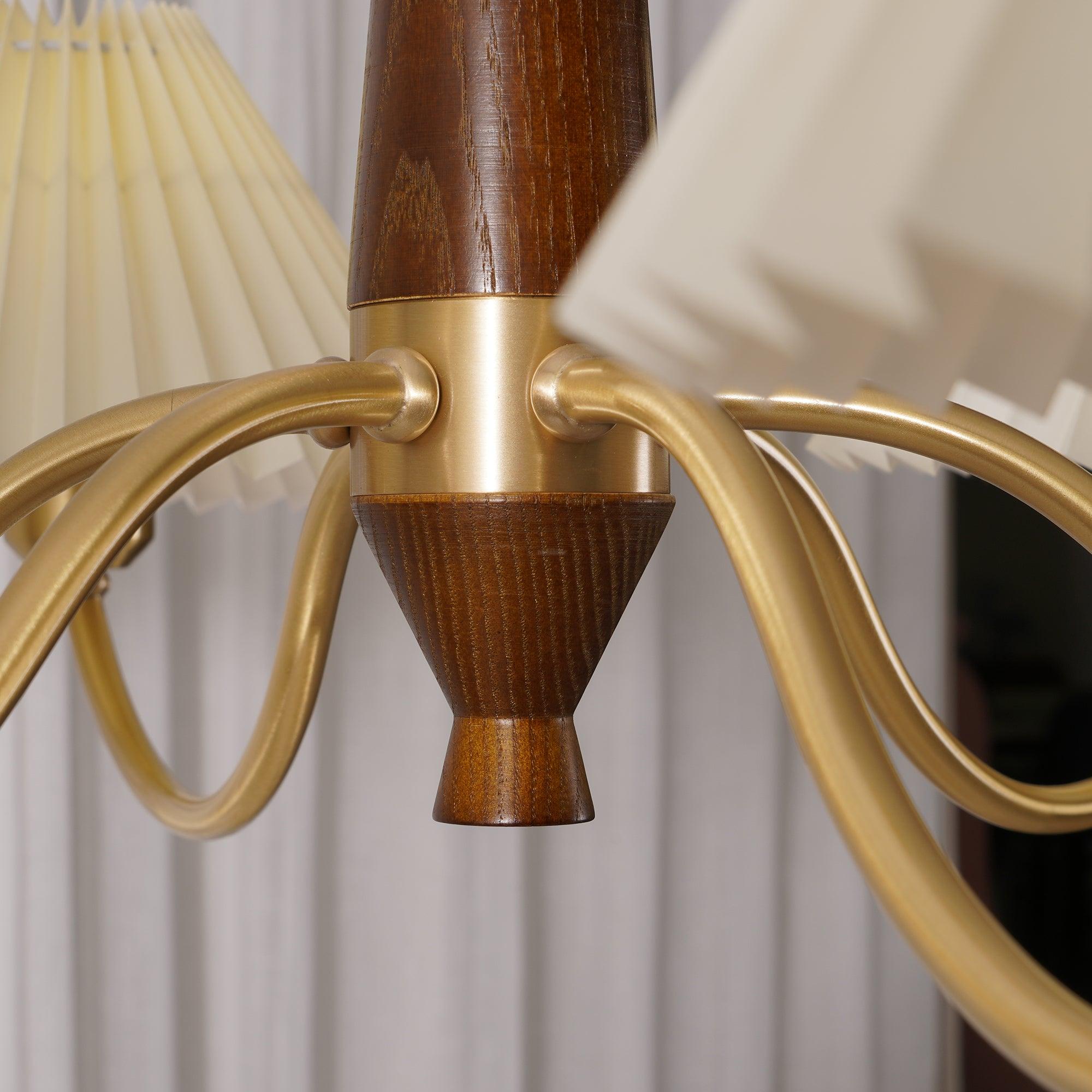 Pleated Chandelier with 3/6/8 heads - Variety-1-Luxehomezone