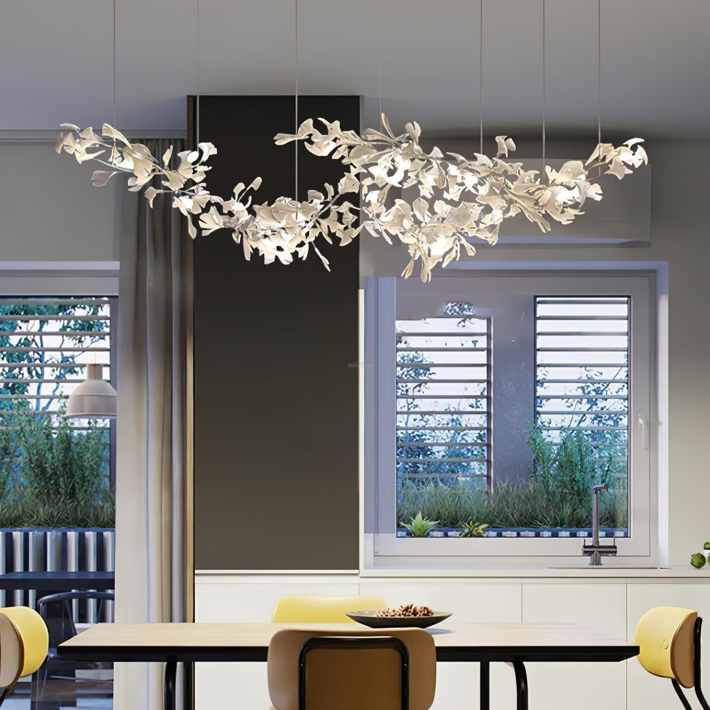 Gingko Chandelier with Double Layer Combination - Gingko, Gingko Chandelier-1-Luxehomezone