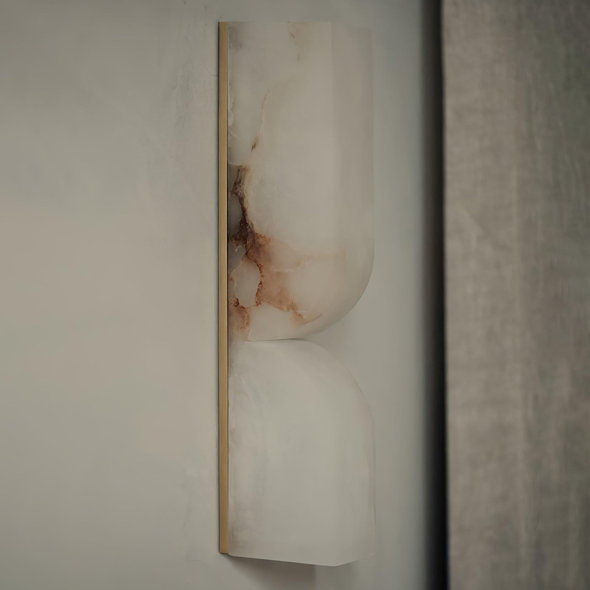 Alabaster Essence Wall Sconce L - Alabaster, Alabaster Wall Lamp-1-Luxehomezone