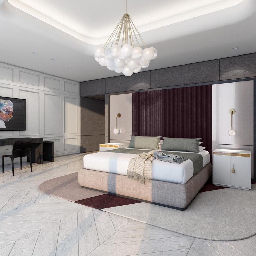 Glass Bubble Chandelier - Bend, chandeliers-1-Luxehomezone
