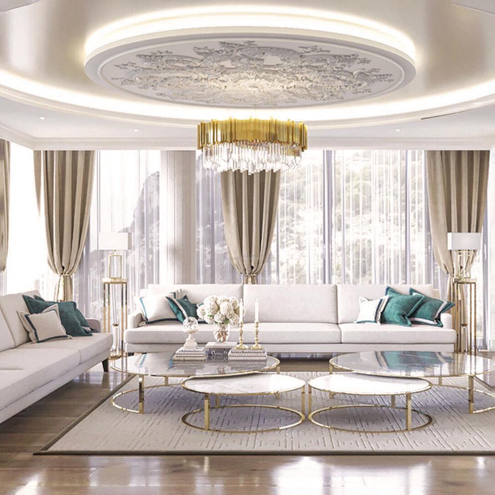 Empire Chandelier ∅ 11.8″ - Crystals-1-Luxehomezone