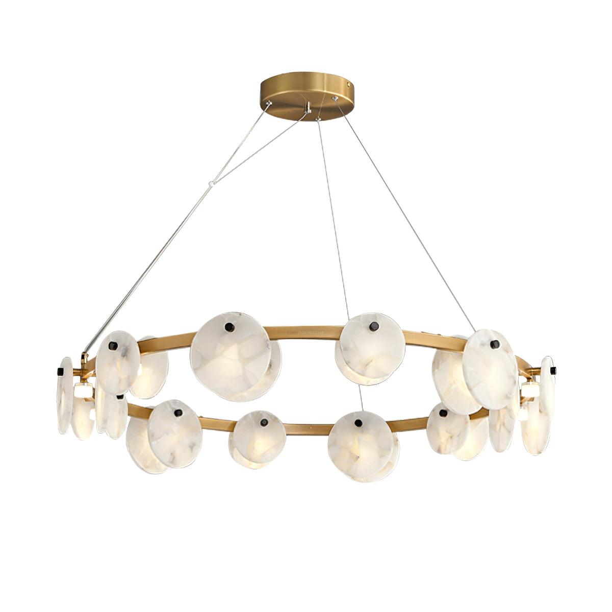 Trinidad Alabaster Chandelier - Alabaster, Alabaster Chandelier-1-Luxehomezone
