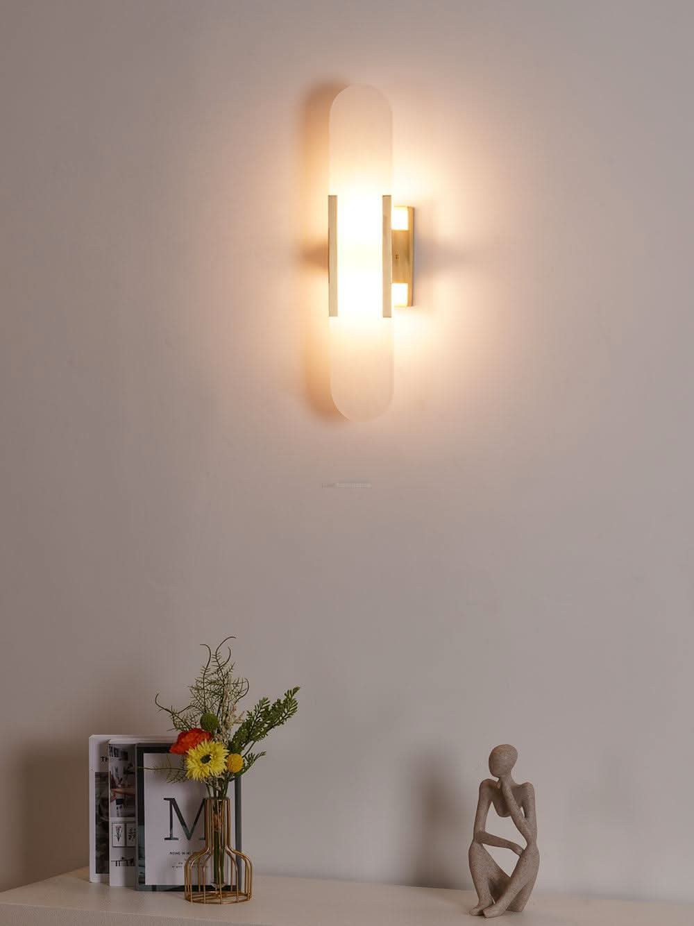 Melange Alabaster Wall Lamp - Luxehomezone