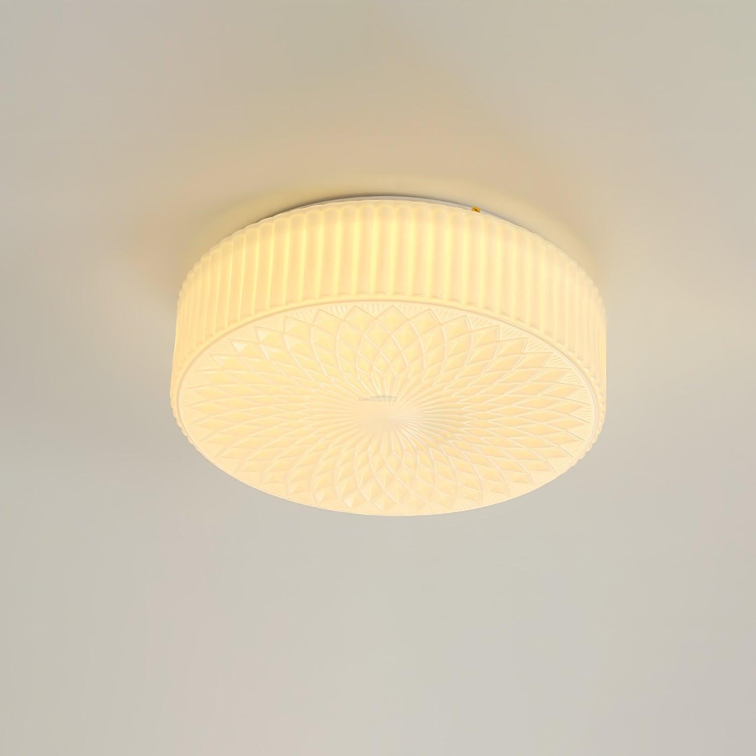 Souffle Ceiling Lamp ∅ 13.8″ - Chloe, Flush Mounts, Optimized-1-Luxehomezone
