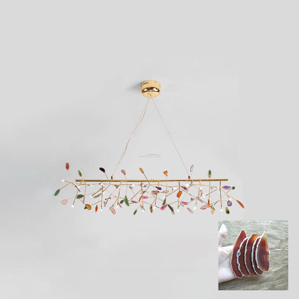 Agate Flake Chandelier with 4/12/16/20 heads - Branch-1-Luxehomezone