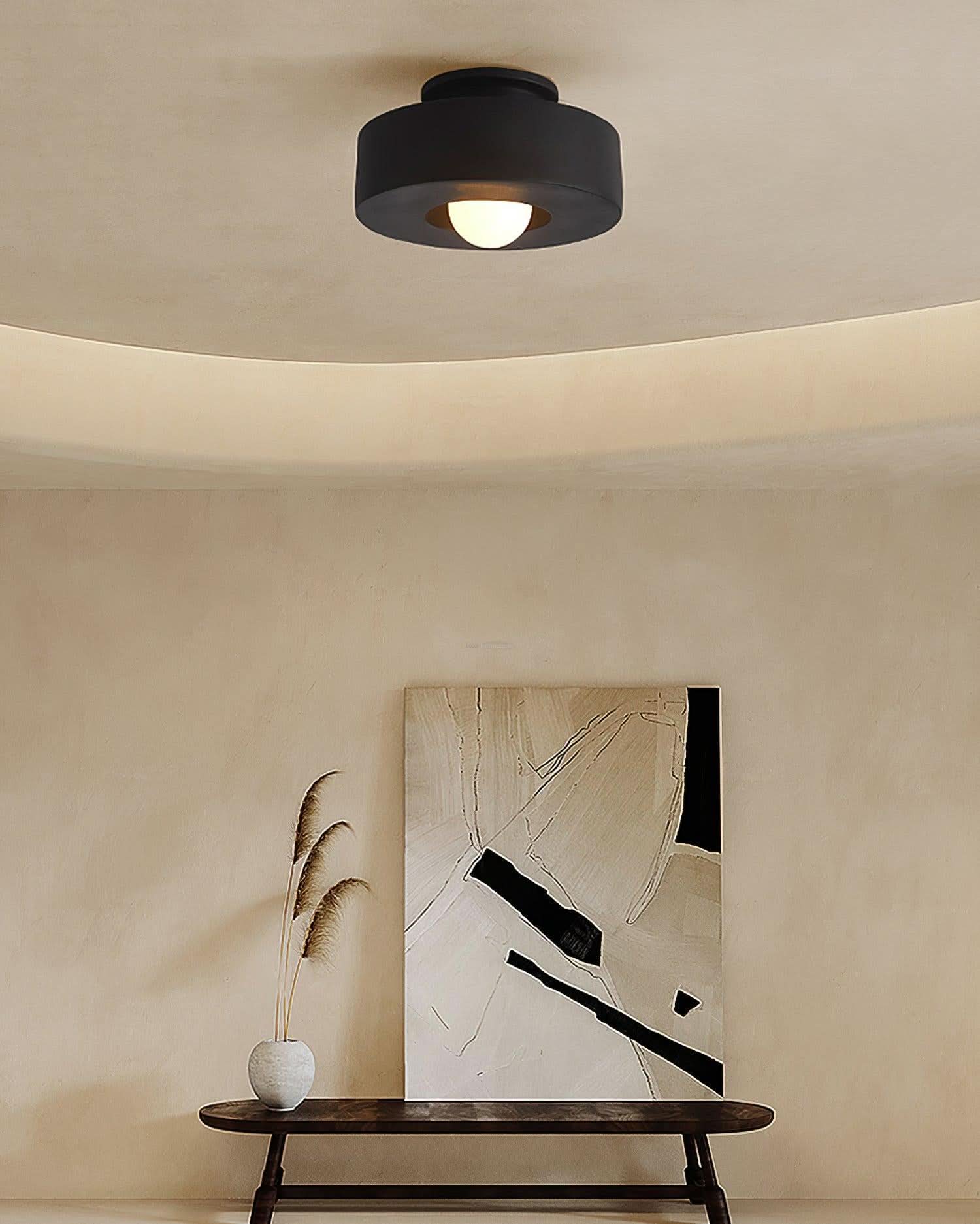 Simon Resin Ceiling Lamp  ∅ 11.8″ - Luxehomezone