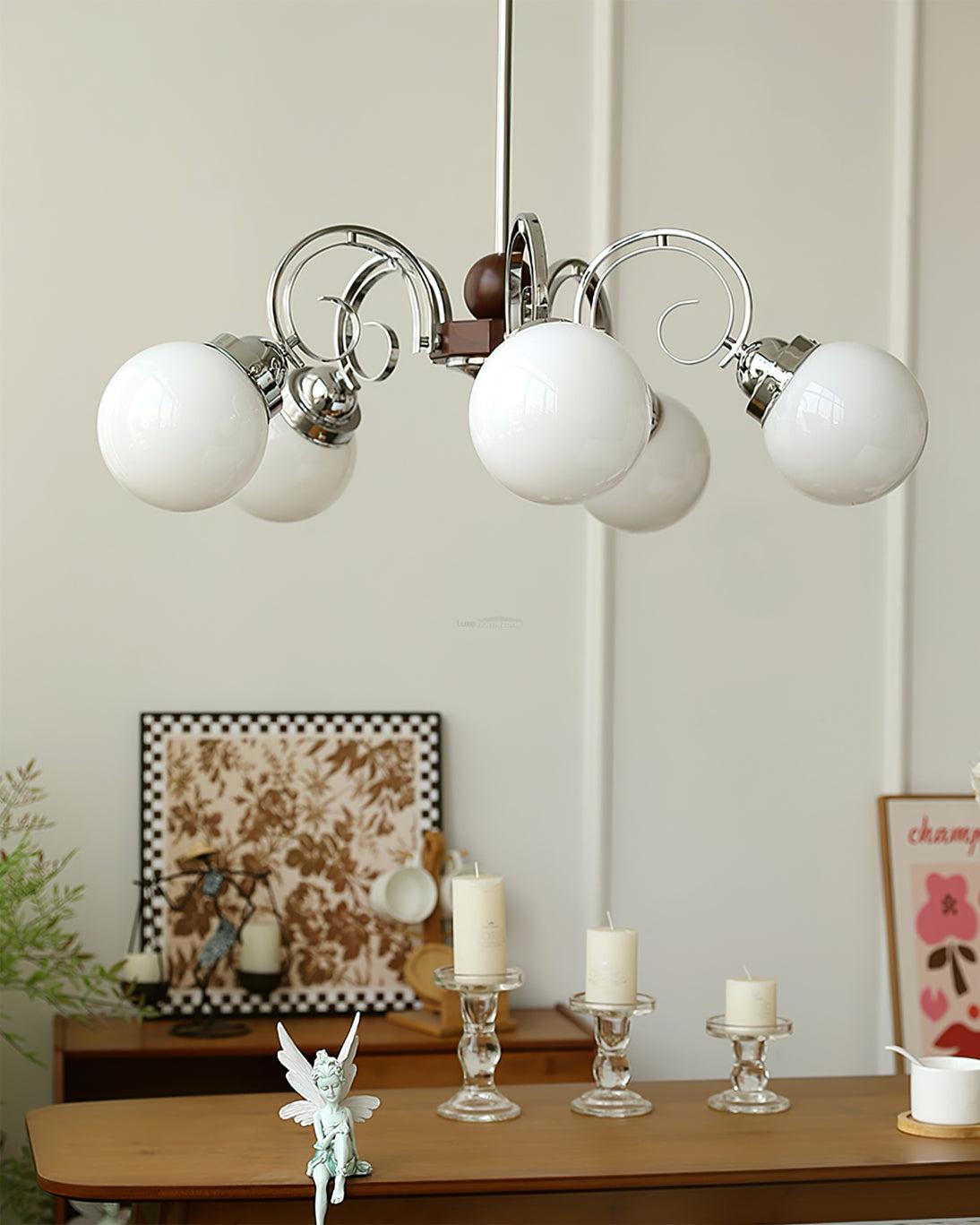 Kotter Cream Chandelier with 3/5 heads - Bend-1-Luxehomezone