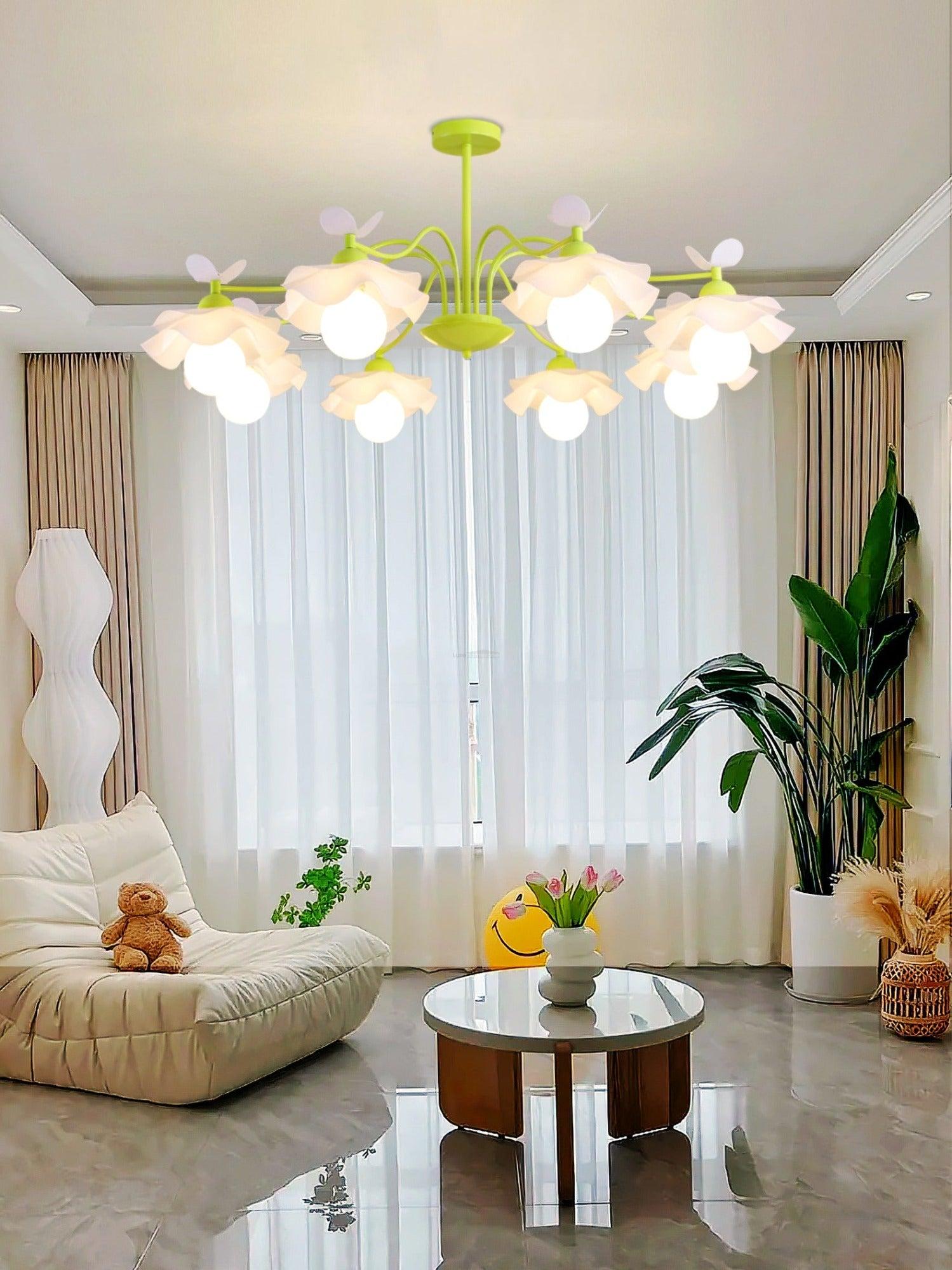 Murano Acrylic Chandelier with 3/5/8 heads - Zahara-1-Luxehomezone
