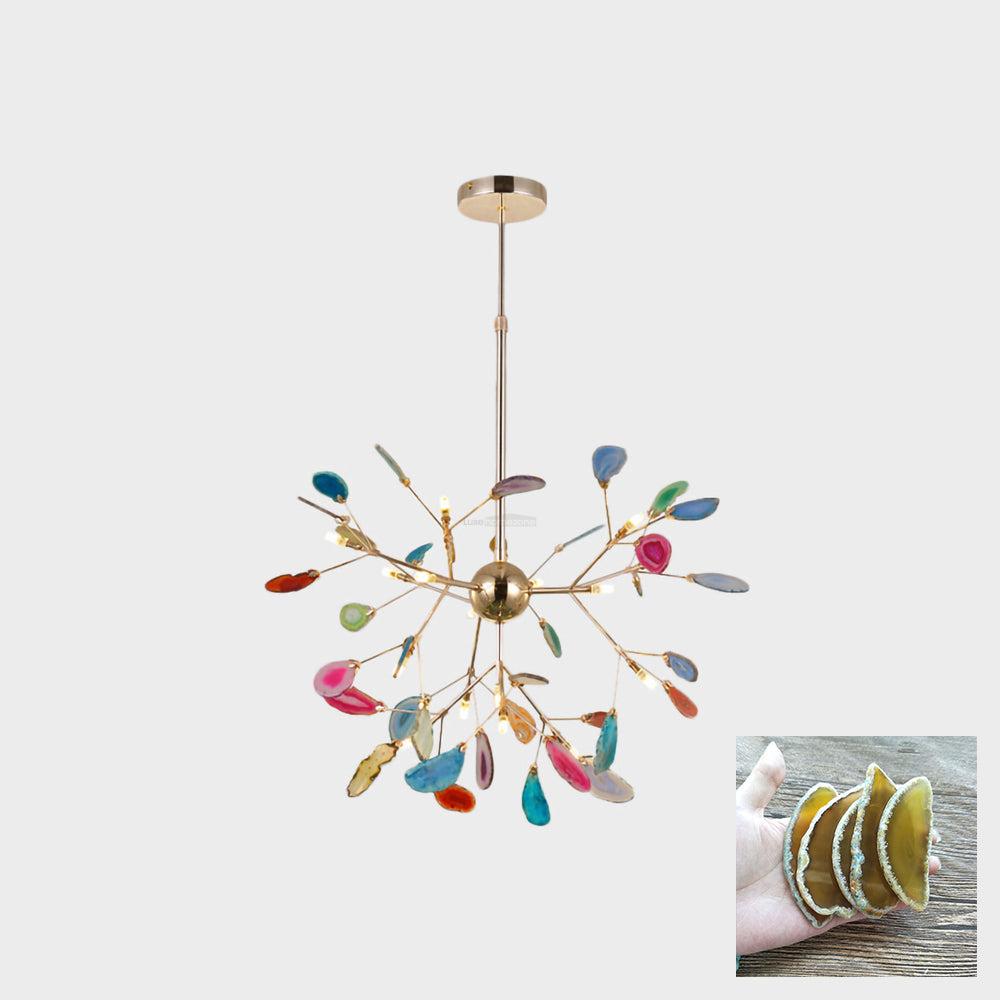 Agate Flake Chandelier with 4/12/16/20 heads - Branch-1-Luxehomezone