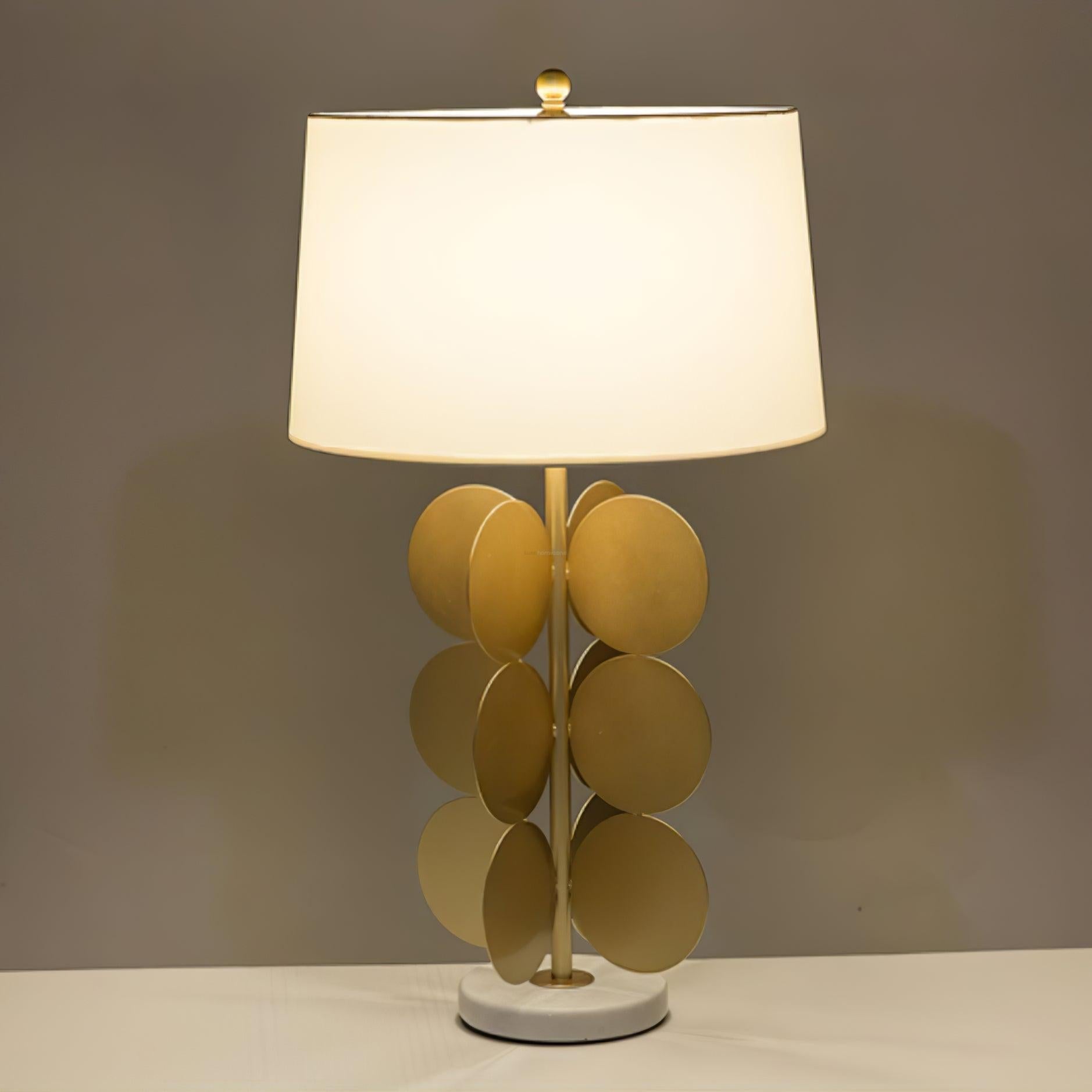 Mark Mcdowell Table Lamp ∅ 15″ - Fabric-1-Luxehomezone
