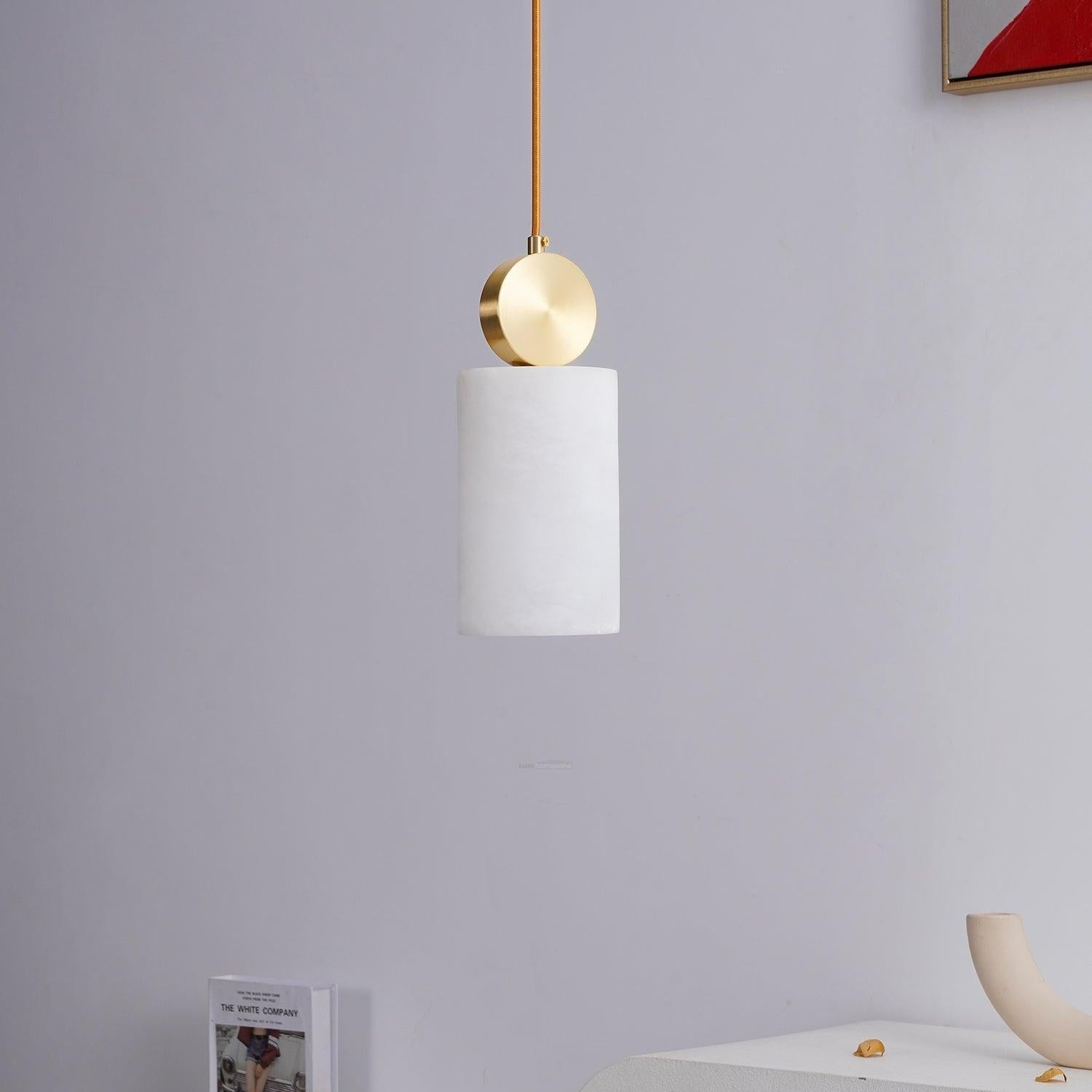 Emerson Alabaster-Box Pendant Light 5"