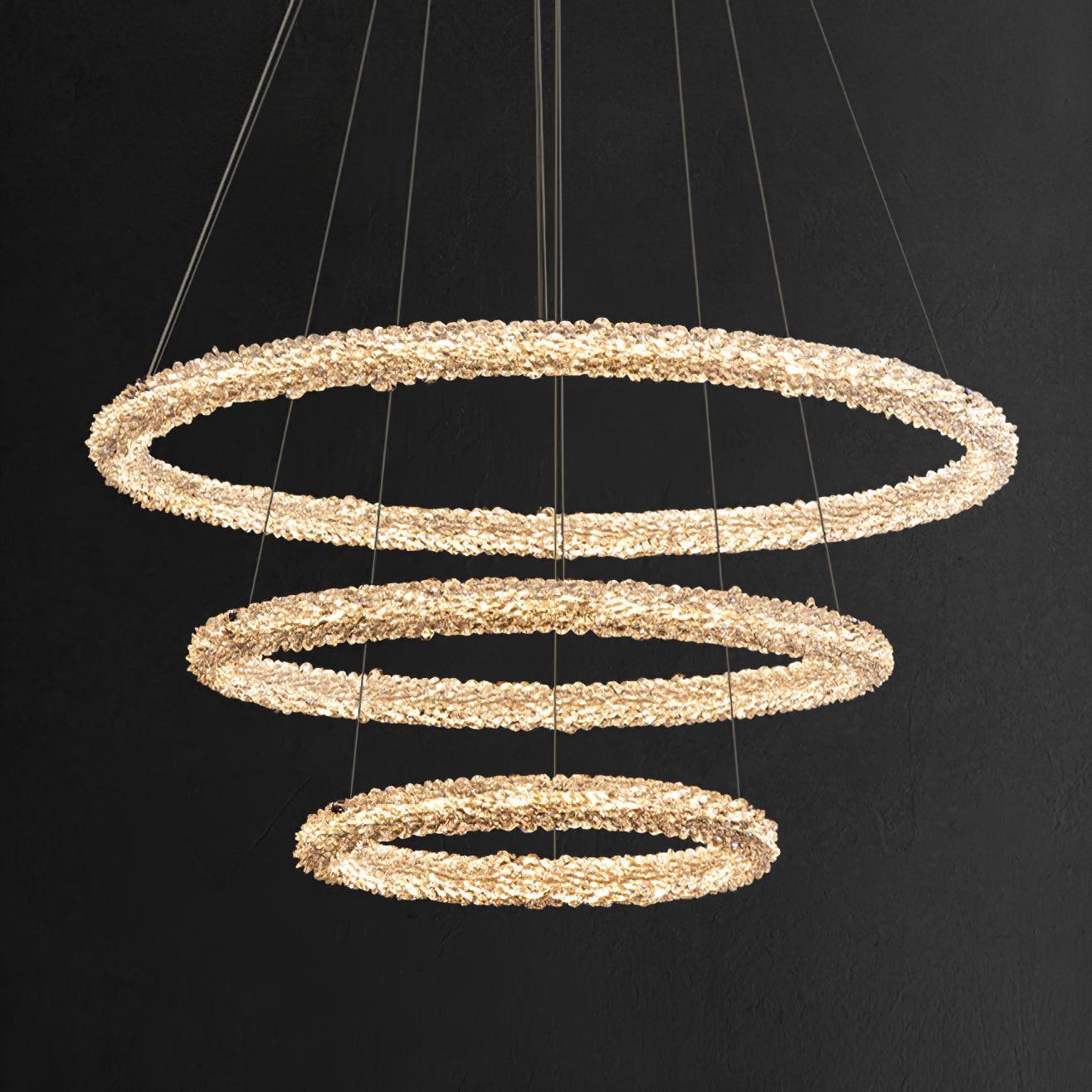 Crystal Ring Chandeliers - Crystals-1-Luxehomezone