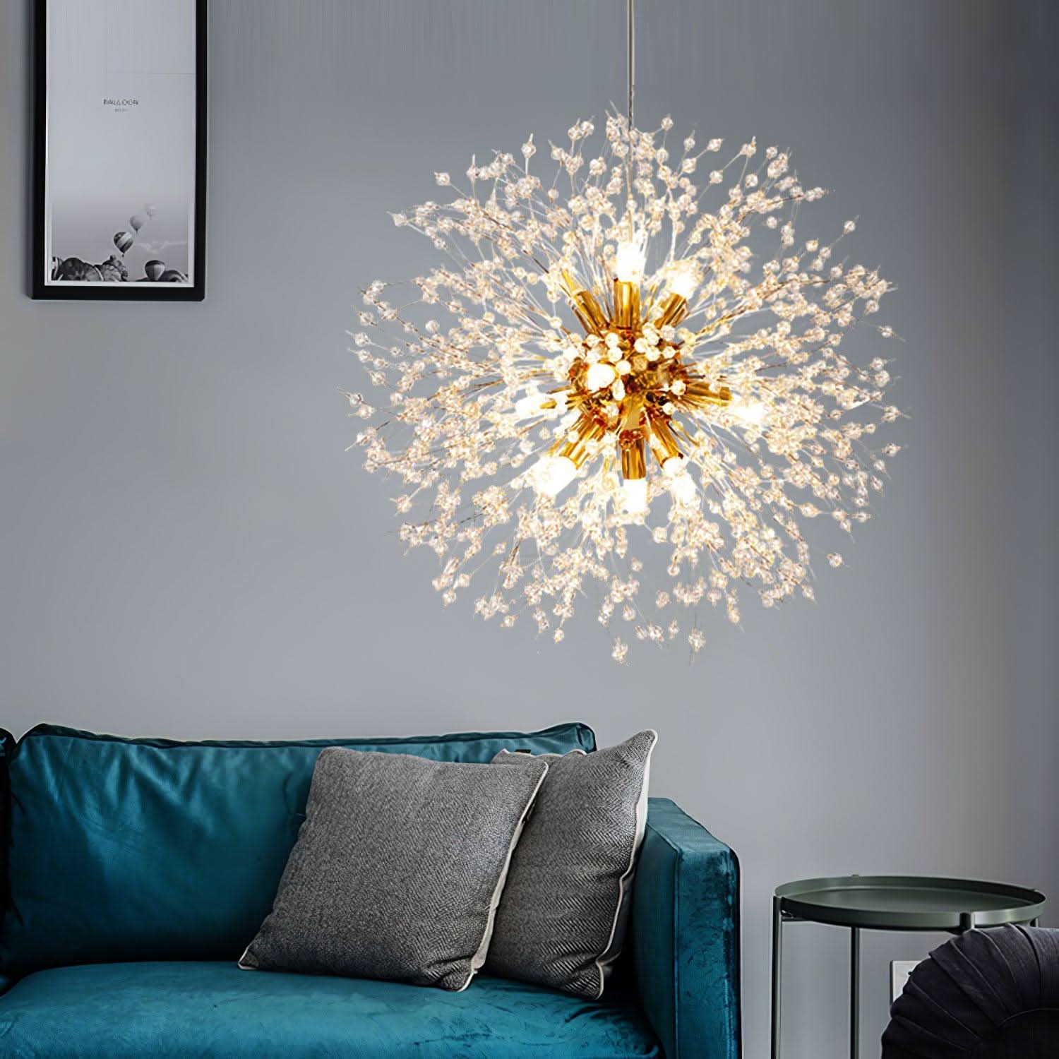 Crystal Dandelion Chandelier with 9/12/16 heads - Luxehomezone