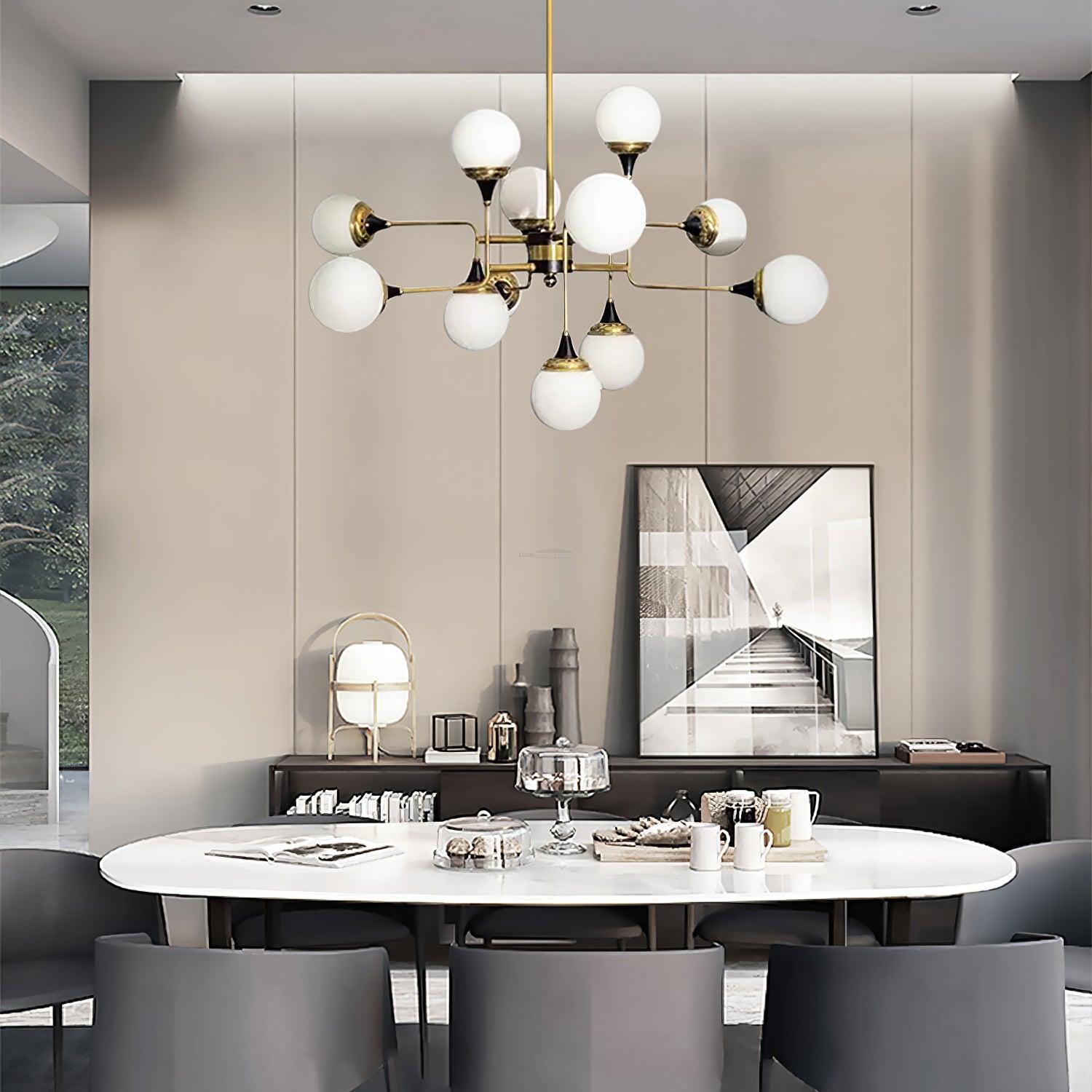 Stilnovo Chandelier with 12/16/24 heads - Frown-1-Luxehomezone