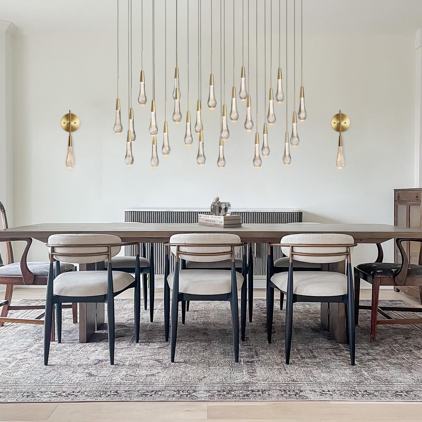 Solitaire Linear Chandelier 37"/ 50"/ 70"/ 87"/ 120"