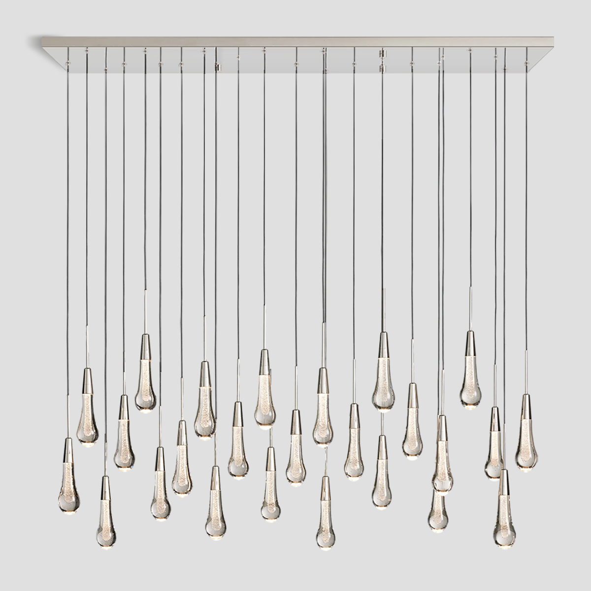 Solitaire Linear Chandelier 37"/ 50"/ 70"/ 87"/ 120"