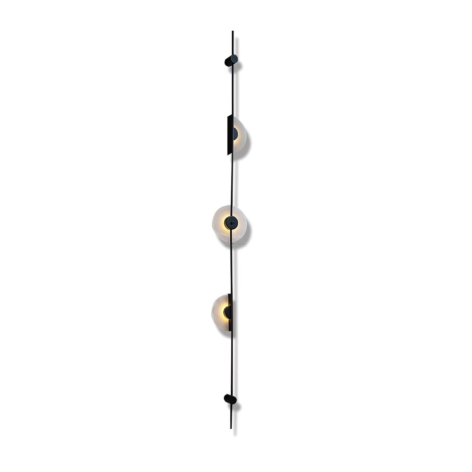 Alabaster Orb Vertical Wall Sconce - Luxehomezone