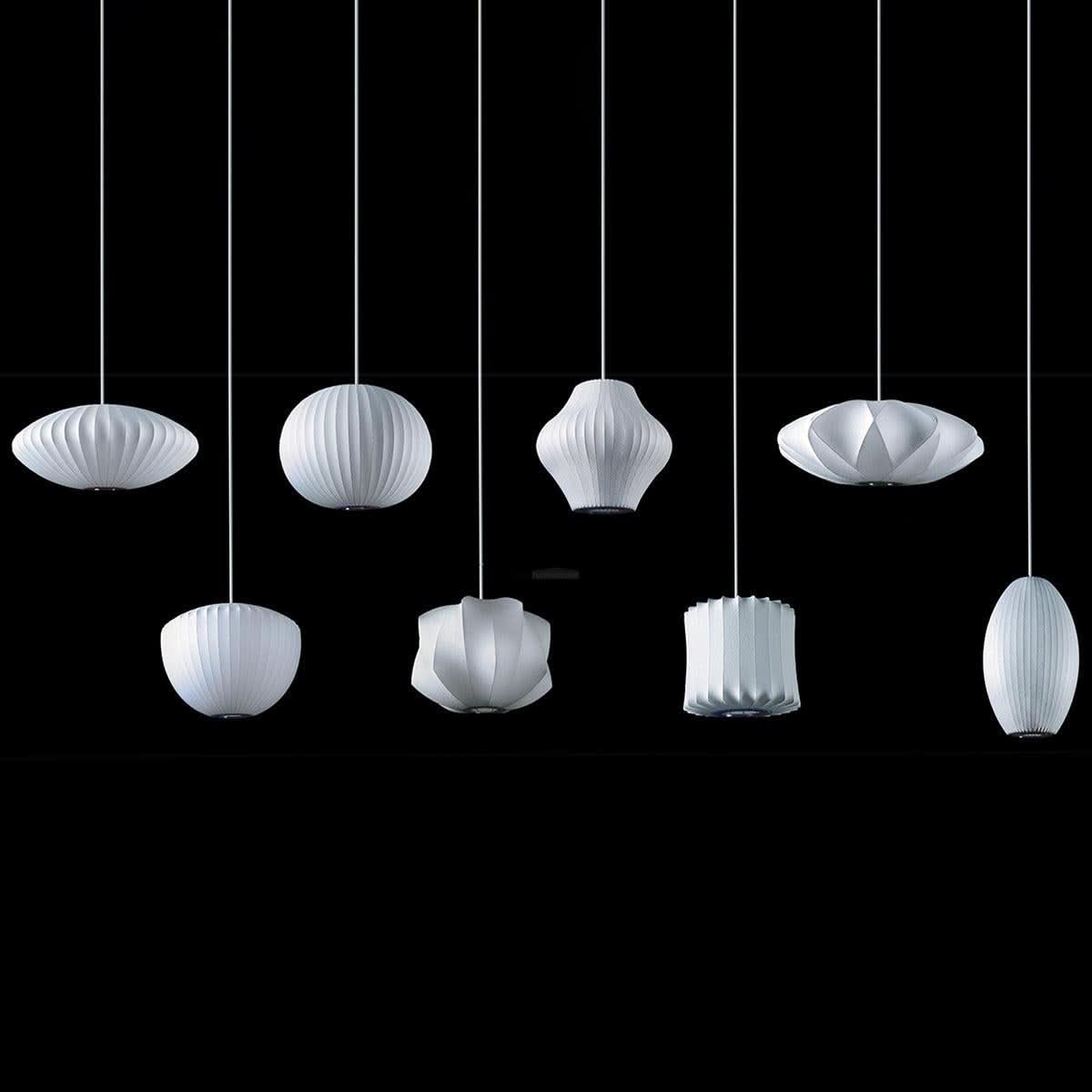 Bubble Pendant Light with Artificial Silk Lampshade - Luxehomezone