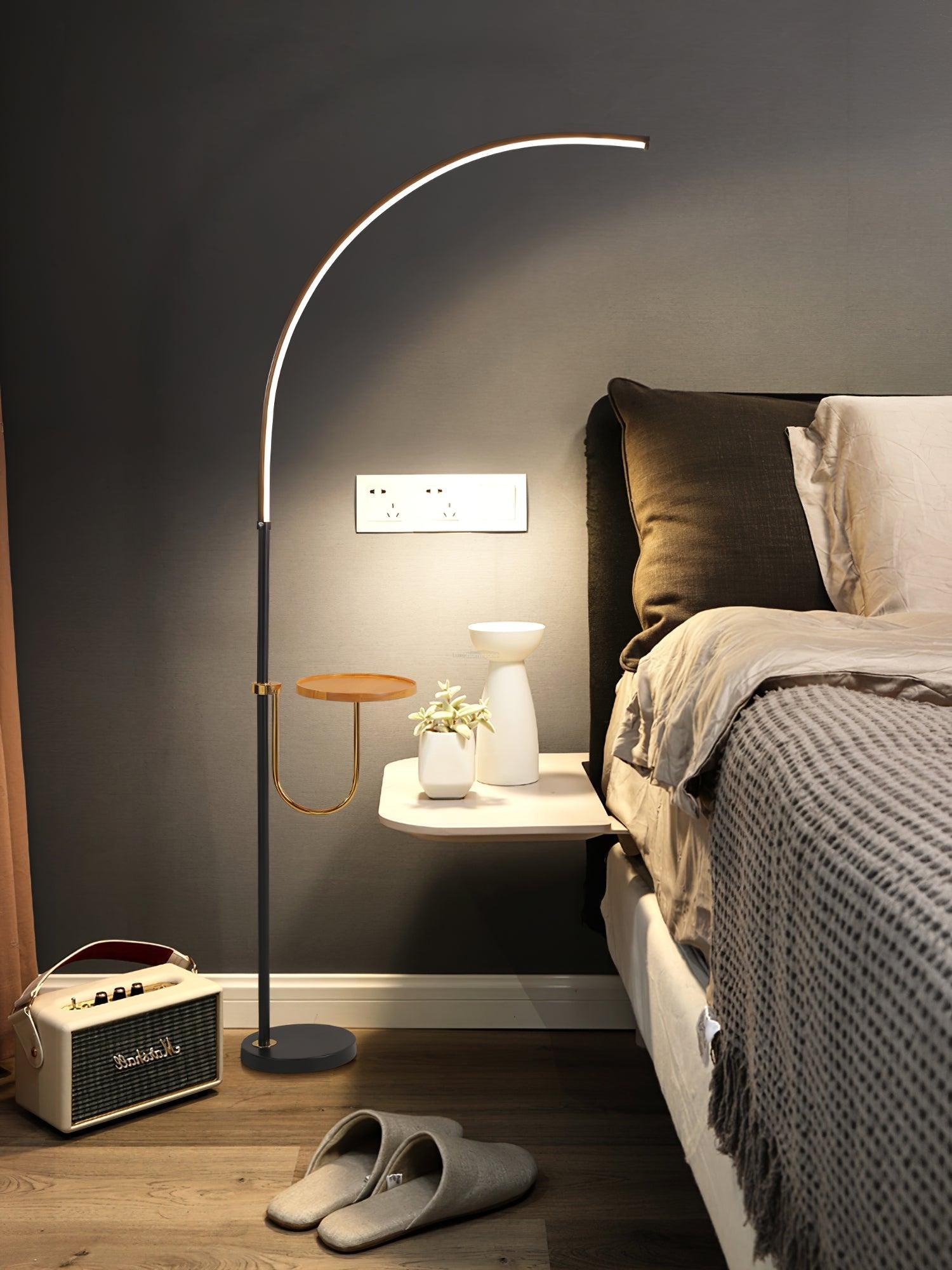 Nordic Arc Floor Lamp L 23.6″ - Bent-1-Luxehomezone
