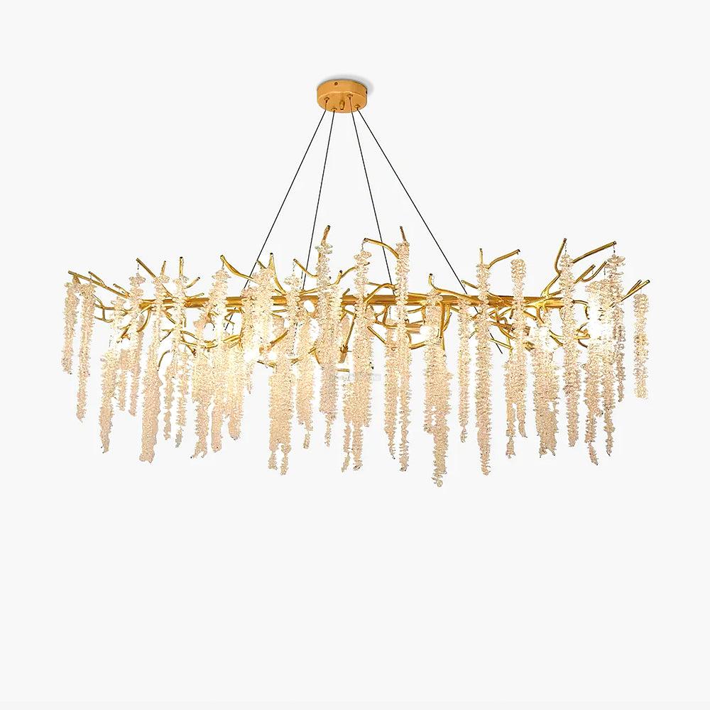 Wisteria Flower Style Crystal Chandelier For Living Room - Luxehomezone