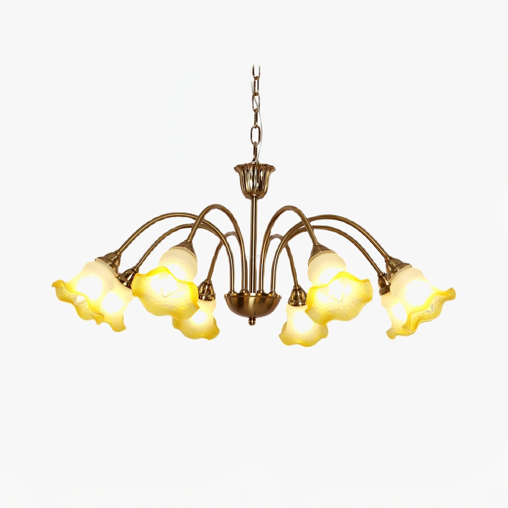 Morning Glory Chandelier ∅ 24.4″ - Zahara-1-Luxehomezone